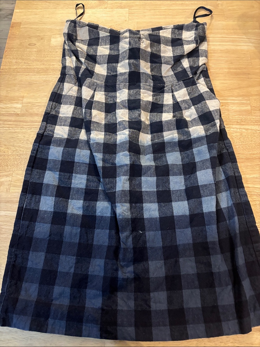 GAP Black and White Checked A-Line Skirt